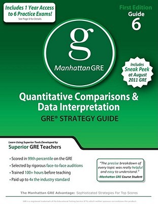 Quantitative Comparisons &  Data Interpretation GRE Strategy Guide (Manhattan GRE Guide 6)