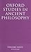 Oxford Studies in Ancient Philosophy by David N. Sedley