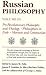Russian Philosophy, Vol. 3: Pre-Revolutionary Philosophy Theology, Philosophers in Exile, Marxists and Communists