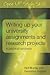 Writing up your university assignments and research projects: A practical handbook