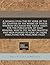 A sermon vpon the XV. verse of the XX. chapter of the booke of Ivdges wherein occasion was iustly taken for the publication of some reasons, which His ... of those directions for preachers (1622)