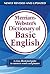 Merriam-Webster’s Dictionary of Basic English