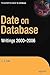 Date on Database: Writings ...