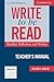Write to be Read Teacher's Manual: Reading, Reflection, and Writing (Cambridge Academic Writing Collection)