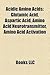 Acidic Amino Acids: Glutamic Acid, Aspartic Acid, Amino Acid Neurotransmitter, Amino Acid Activation