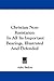 Christian Non-Resistance by Adin Ballou