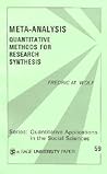 Meta-Analysis: Quantitative Methods for Research Synthesis (Quantitative Applications in the Social Sciences)