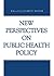 New Perspectives on Public Health Policy by James C. Mohr