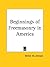 Beginnings of Freemasonry in America