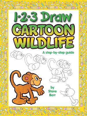 1-2-3 Draw Cartoon Wildlife: A step-by-step guide (Paperback)