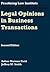 Legal Opinions in Business Transactions