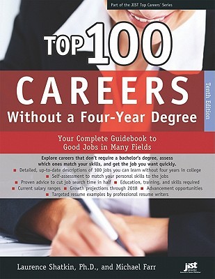 Top 100 Careers Without a Four-Year Degree (Paperback)