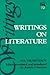 Writings On Literature (Volume 72) (Theory and History of Literature)