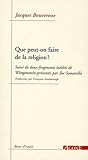Que peut on faire de la religion ?