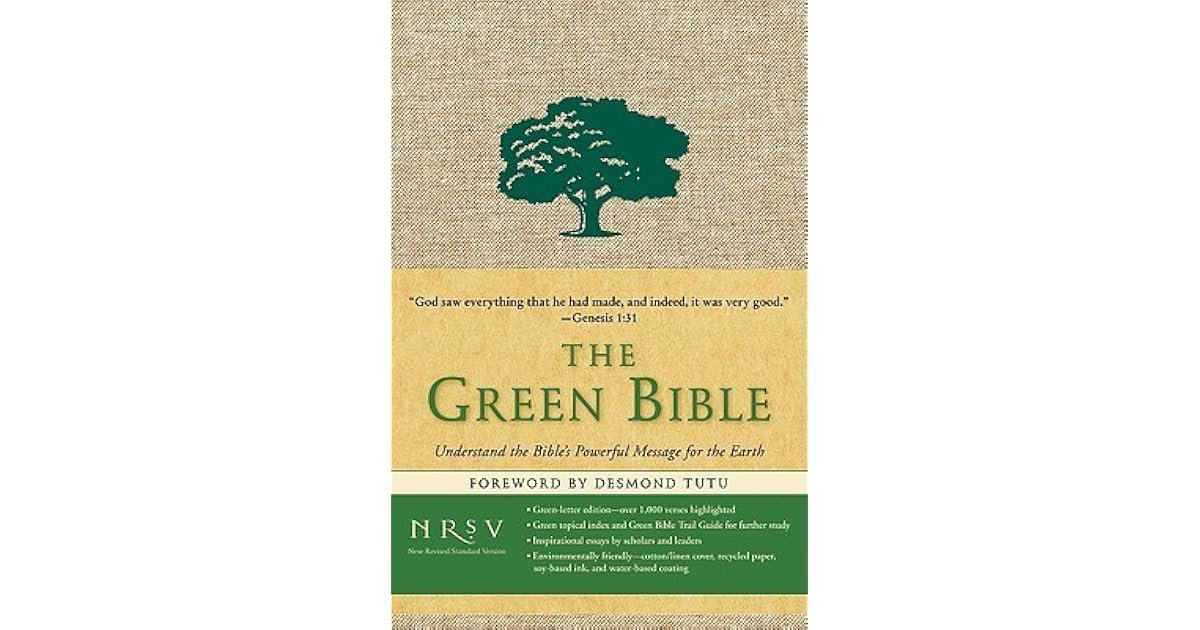 Holy Bible The Green Bible, New Revised Standard Version by Anonymous
