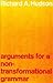 Arguments for a Non-Transfo...