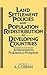 Land Settlement Policies and Population Redistribution in Developing Countries: Achievements, Problems and Prospects