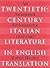 Twentieth-Century Italian L...