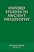 Oxford Studies in Ancient Philosophy: Volume 33: Winter 2007