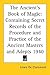 The Ancient's Book of Magic: Containing Secret Records of the Procedure And Practice of the Ancient Masters And Adepts 1940