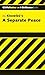 A Separate Peace (Cliffs Notes Series)