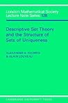 Descriptive Set Theory and the Structure of Sets of Uniqueness (London Mathematical Society Lecture Note Series, Series Number 128)