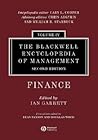 The Blackwell Encyclopedia of Management, Finance