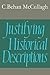 Justifying Historical Descriptions (Cambridge Studies in Philosophy)
