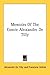Memoirs Of The Comte Alexandre De Tilly