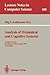 Analysis of Dynamical and Cognitive Systems: Advanced Course, Stockholm, Sweden, August 9 - 14, 1993. Proceedings (Lecture Notes in Computer Science, 888)