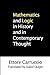 Mathematics and Logic in History and in Contemporary Thought