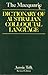 The Macquarie Dictionary of...