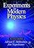 Experiments in Modern Physics