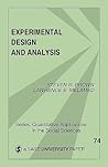 Experimental Design and Analysis (Quantitative Applications in the Social Sciences)