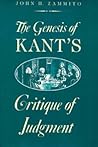 The Genesis of Kant's Critique of Judgment
