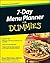7-Day Menu Planner for Dummies by Susan Nicholson