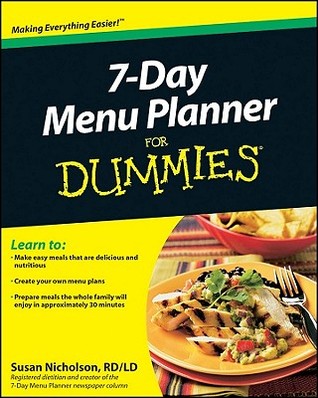 7-Day Menu Planner For Dummies (Paperback)