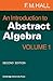 An Introduction to Abstract Algebra