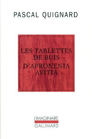 Les tablettes de buis d'Apronenia Avitia