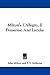 Milton's L'Allegro, Il Penseroso And Lycidas by John Milton
