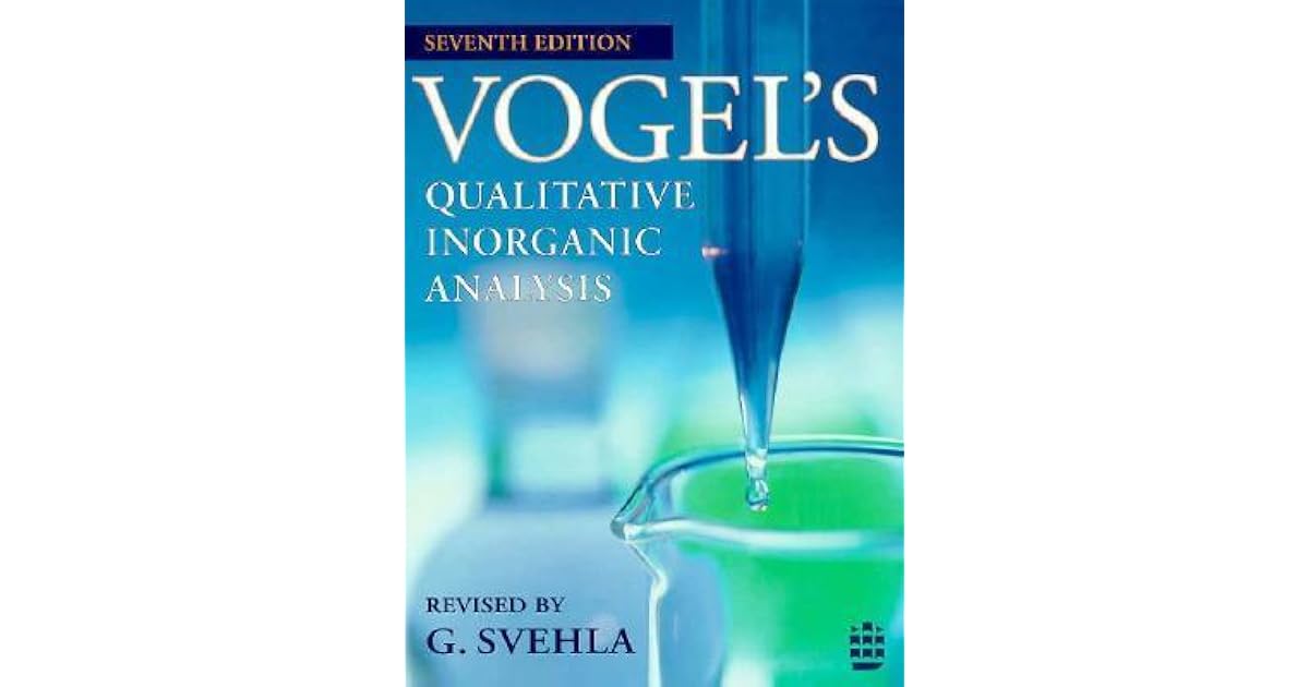 VOGEL QUALITATIVE ANALYSIS PDF visual data 6