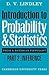 Introduction to Probability and Statistics from a Bayesian Vi... by D.V. Lindley