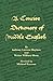 A Concise Dictionary of Middle English (Middle English Edition)