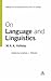 On Language and Linguistics...