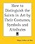 How to Distinguish the Saints in Art by Their Costumes, Symbols and Attributes