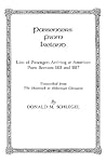 Passengers from Ireland : Lists of Passengers Arriving at American Ports Between 1811 and 1817. Transcribed from The Shamrock or Hibernian Chronicle (#5200)