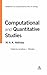 Computational and Quantitative Studies: Volume 6 (Collected Works of M.A.K. Halliday)