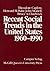 Recent Social Trends in the United States: 1960-1990 (Comparative Charting of Social Change)