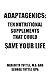 Adaptagenics by Meredith Tuttle