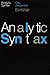 Analytic Syntax